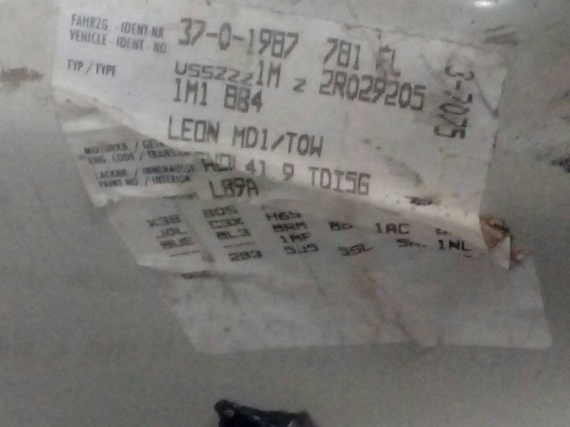 seat leon (1m1) del año 2001