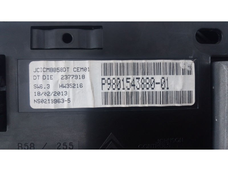 Recambio de cuadro instrumentos para citroën c4 picasso i monospace (ud_) 1.6 hdi 110 referencia OEM IAM 9801543880  E3-B2-29-4