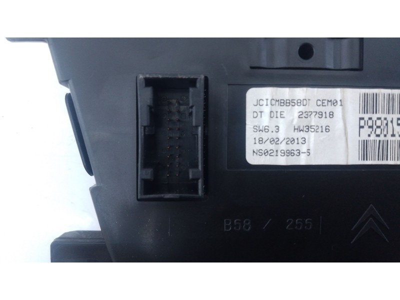 Recambio de cuadro instrumentos para citroën c4 picasso i monospace (ud_) 1.6 hdi 110 referencia OEM IAM 9801543880  E3-B2-29-4
