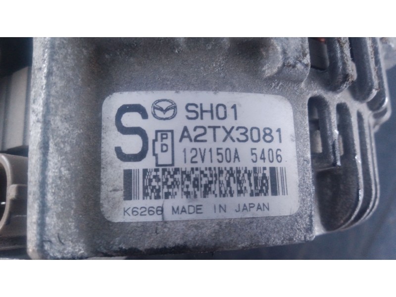 Recambio de alternador para mazda cx-5 van (ke_) skyactiv-d (kef9) referencia OEM IAM A2TX3081 12V150A5406 