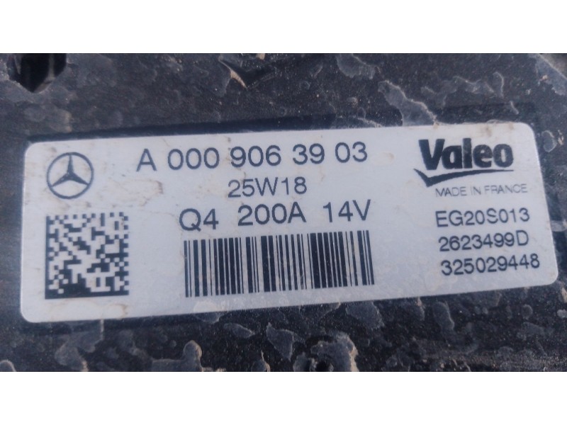 Recambio de alternador para mercedes-benz vito tourer (w447) 114 cdi 4-matic (447.701, 447.703, 447.705) referencia OEM IAM   