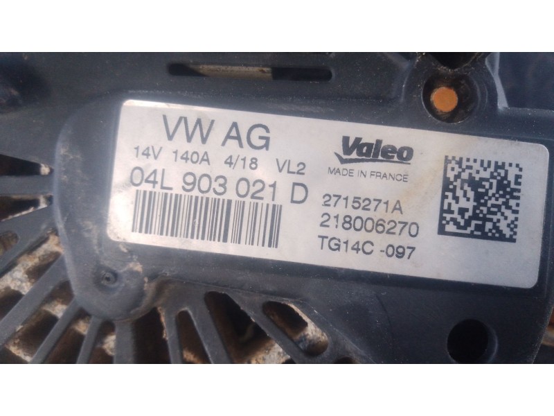 Recambio de alternador para volkswagen tiguan (ad1, ax1) 2.0 tdi referencia OEM IAM   