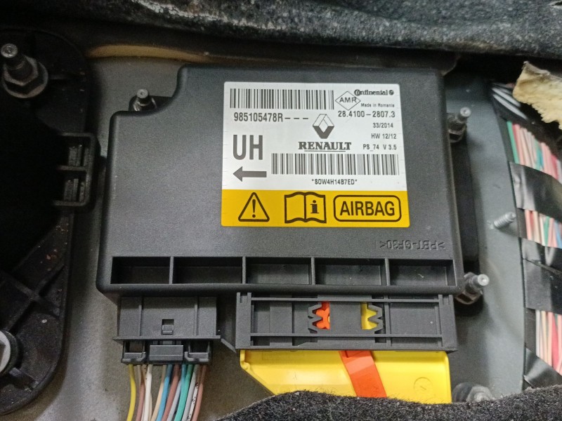 Recambio de centralita airbag para renault megane iii hatchback (bz0/1_, b3_) 1.2 tce (bz2b, bz11) referencia OEM IAM 985105478R