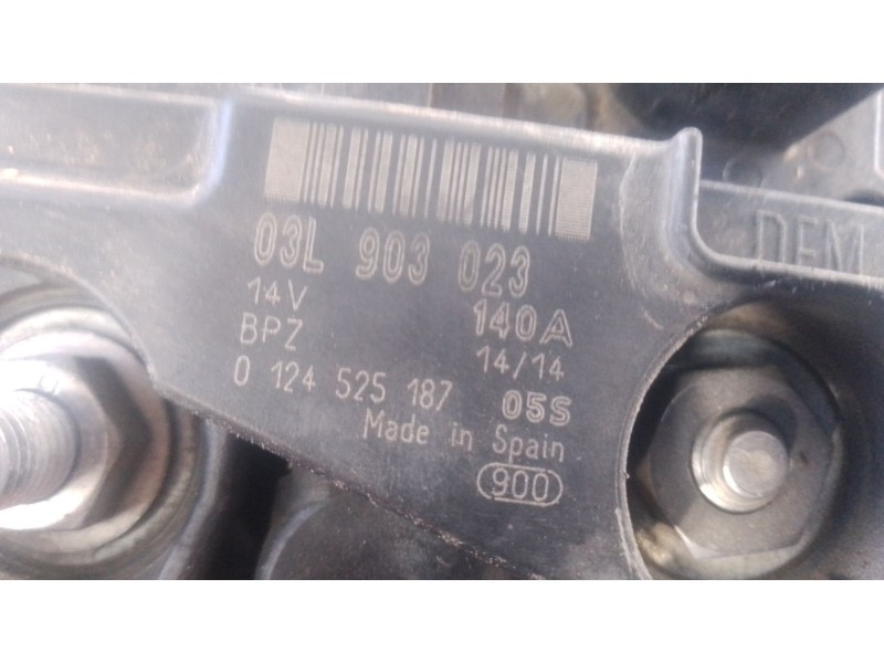 Recambio de alternador para volkswagen touran (1t3) 2.0 tdi referencia OEM IAM 03L903023  P3-B5-9-2