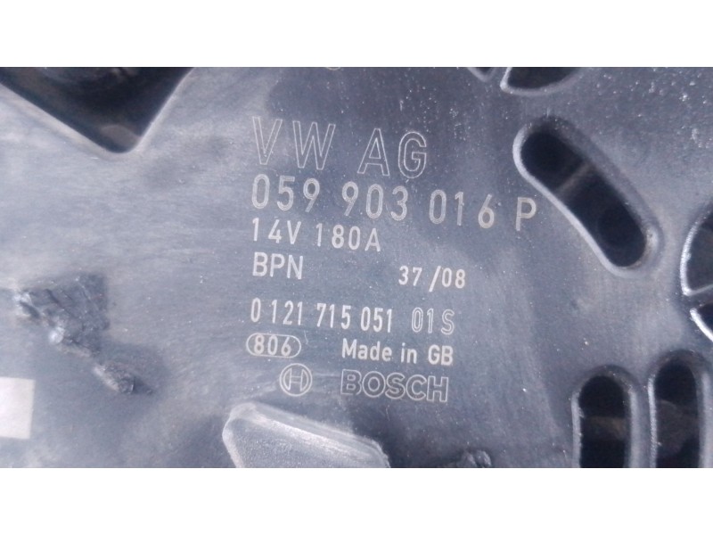 Recambio de alternador para audi q7 (4lb) 3.0 tdi quattro referencia OEM IAM 059903016P  P3-B5-9-1