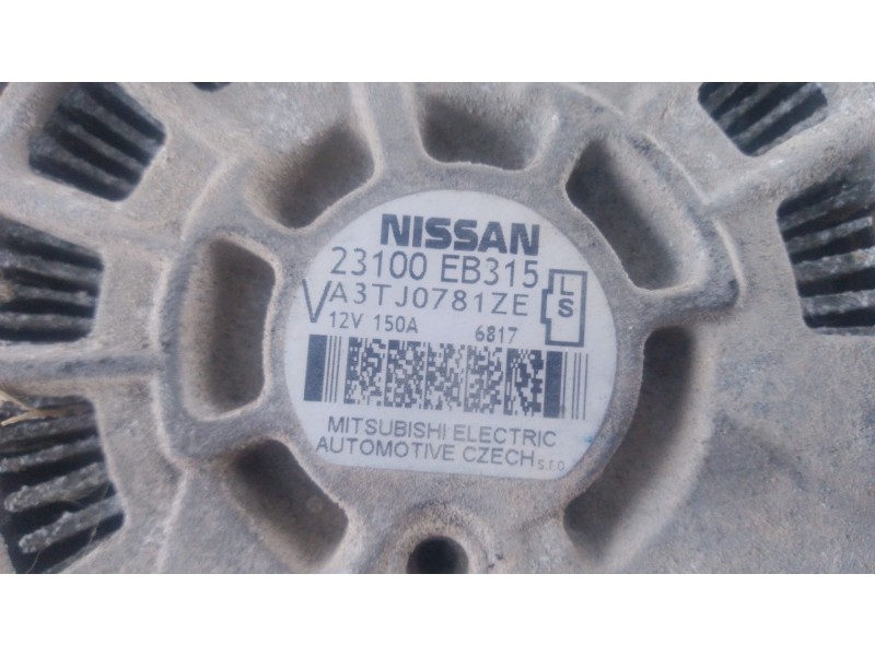 Recambio de alternador para nissan pathfinder iii (r51) 2.5 dci 4wd referencia OEM IAM 23100EB315  P3-B5-9-2