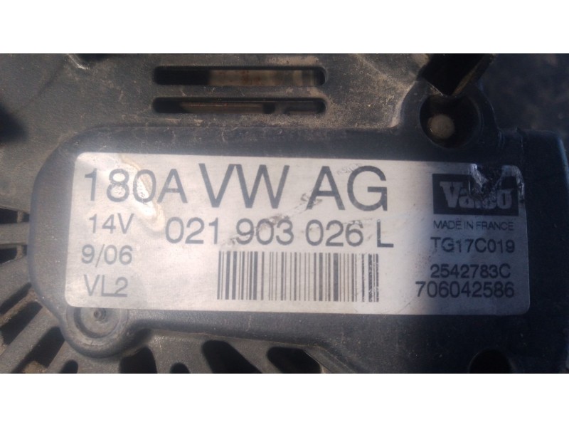 Recambio de alternador para volkswagen passat b6 (3c2) 1.9 tdi referencia OEM IAM   