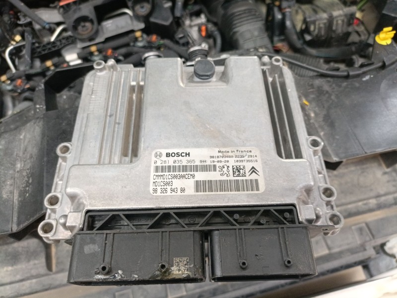 Recambio de centralita motor uce para peugeot rifter 1.5 bluehdi 130 referencia OEM IAM 9832694380 0281035365 