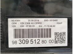 Recambio de cuadro instrumentos para peugeot rifter 1.5 bluehdi 130 referencia OEM IAM 9830951280   2