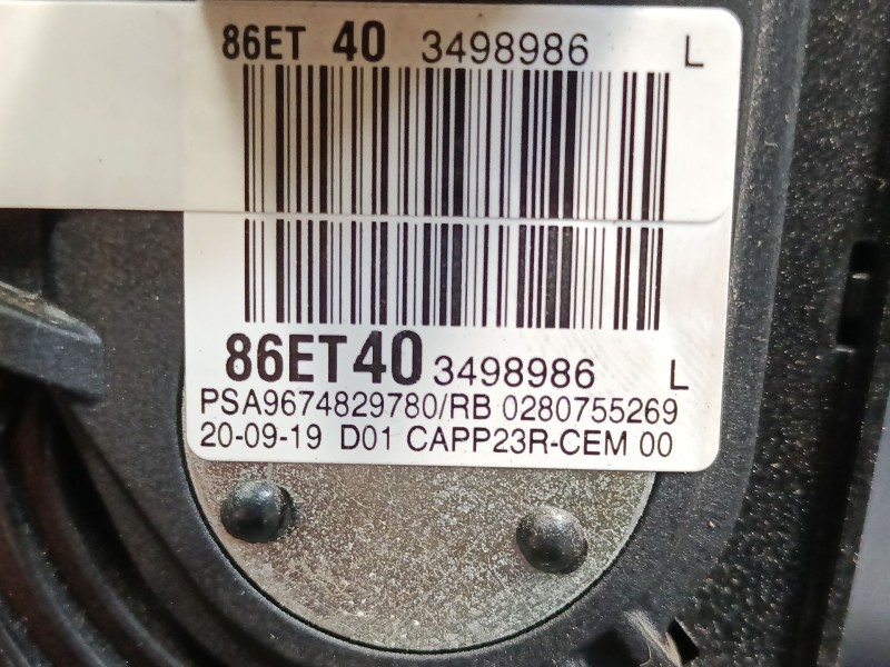 Recambio de pedal acelerador para peugeot rifter 1.5 bluehdi 130 referencia OEM IAM 9674829780  