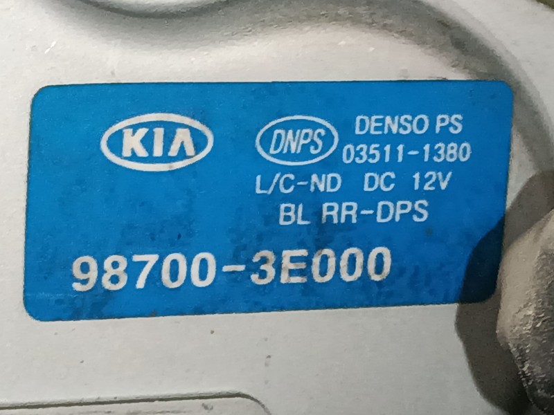 Recambio de motor limpia trasero para kia sorento i (jc) 2.5 crdi referencia OEM IAM 987003E000  