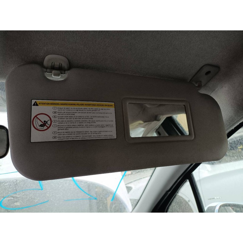 Recambio de parasol derecho para peugeot 207 confort referencia OEM IAM   