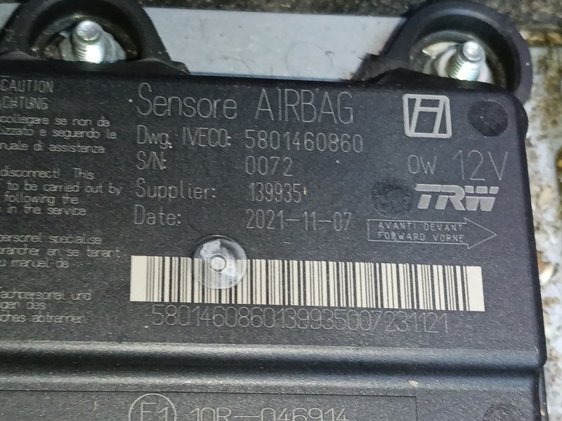 Recambio de kit airbag para iveco daily vi furgoneta 35s18, 35c18, 40c18, 50c18, 60c18, 65c18, 70c18 referencia OEM IAM   