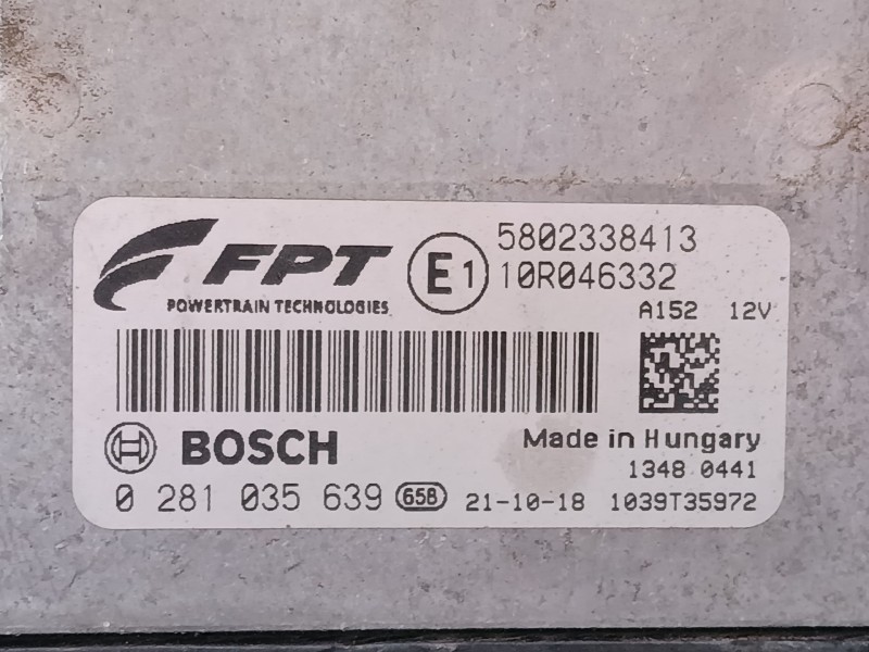 Recambio de centralita motor uce para iveco daily vi furgoneta 35s18, 35c18, 40c18, 50c18, 60c18, 65c18, 70c18 referencia OEM IA