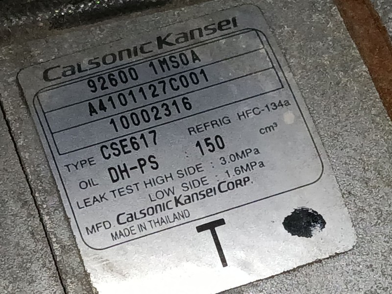 Recambio de compresor aire acondicionado para infiniti m (y51) 30d referencia OEM IAM 926001MSOA A4101127C001 