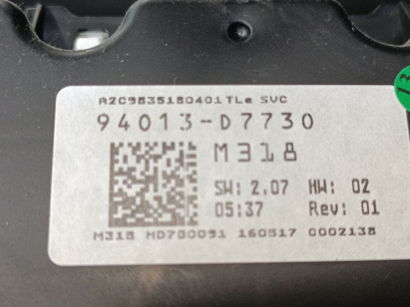 Recambio de cuadro instrumentos para hyundai tucson (tl, tle) 2.0 crdi referencia OEM IAM   