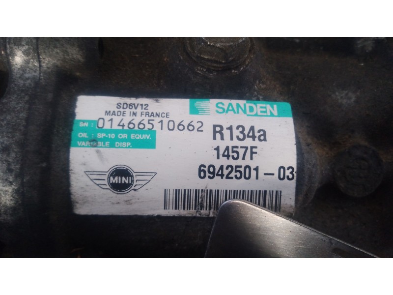 Recambio de compresor aire acondicionado para mini mini (r56) cooper referencia OEM IAM   