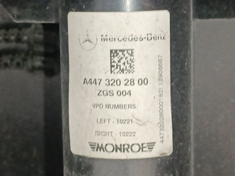 Recambio de amortiguador delantero derecho para mercedes-benz vito tourer (w447) 114 cdi 4-matic (447.701, 447.703, 447.705) ref