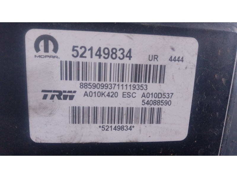 Recambio de abs para jeep renegade suv (bu, b1, bv) 1.0 t-gdi referencia OEM IAM 69349286  