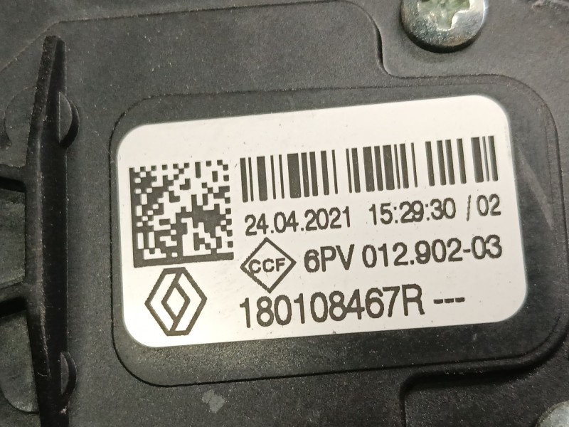 Recambio de pedal acelerador para dacia duster (hm_) 1.5 dci 115 4x4 (hmad) referencia OEM IAM 180108467R 6PV01290203 