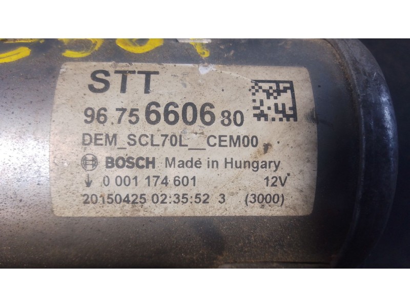 Recambio de motor arranque para citroën c4 cactus 1.6 bluehdi 100 referencia OEM IAM   