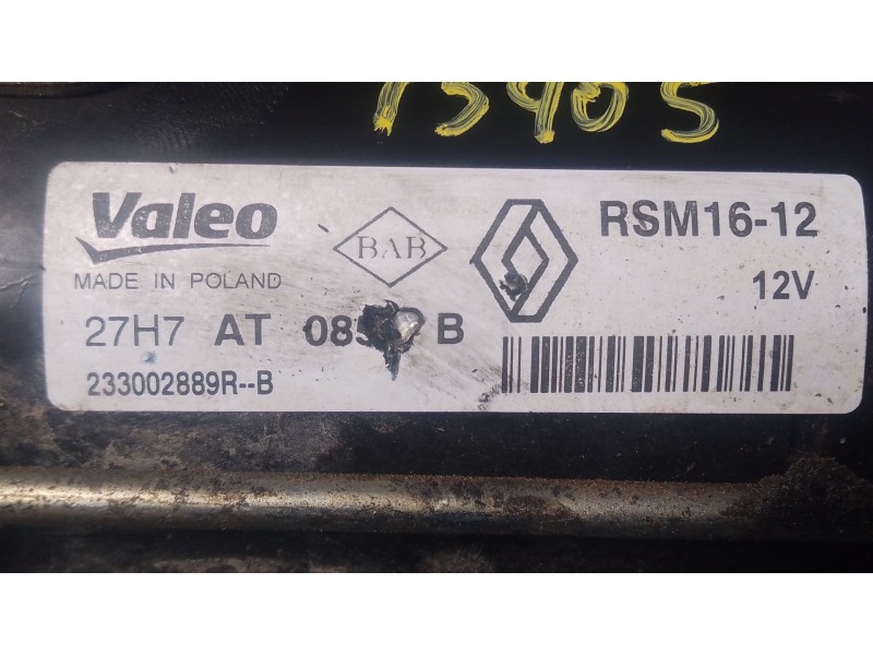 Recambio de motor arranque para renault trafic iii autobús (jg_) 1.6 dci 95 (jgmr, jgmj) referencia OEM IAM   