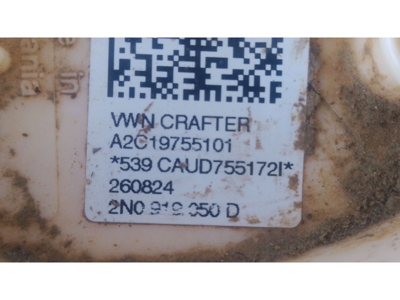 Recambio de aforador para volkswagen crafter caja/chasis (sz_) 2.0 tdi rwd referencia OEM IAM 2N0919050D  