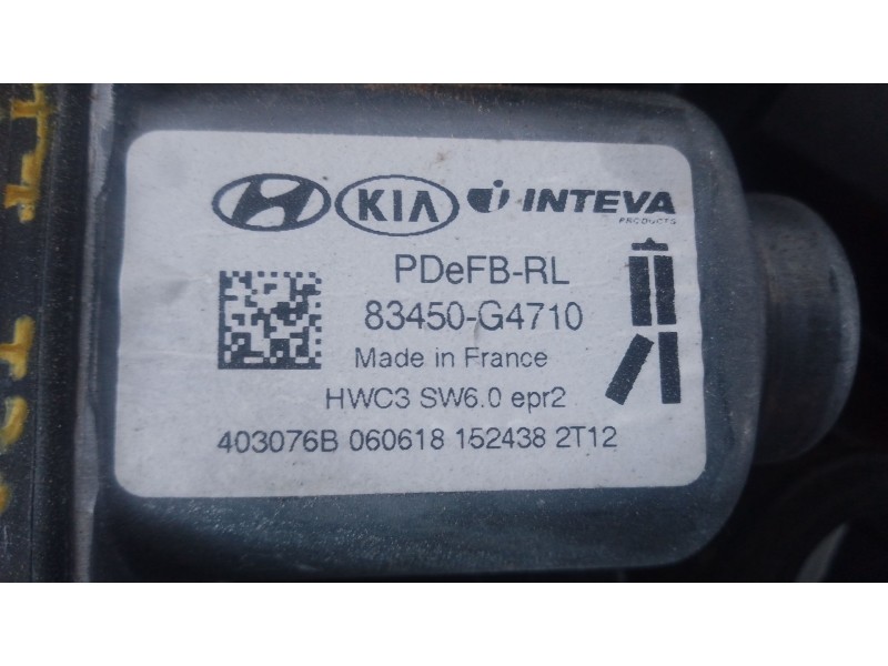 Recambio de elevalunas trasero izquierdo para hyundai i30 fastback tecno referencia OEM IAM   