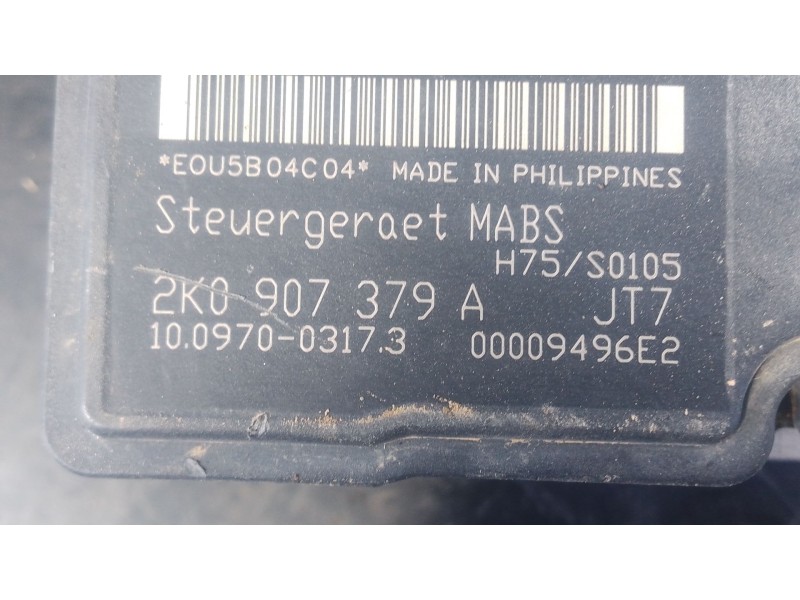 Recambio de abs para volkswagen caddy iii furgoneta/monovolumen (2ka, 2kh, 2ca, 2ch) 2.0 sdi referencia OEM IAM 2K0614117A  