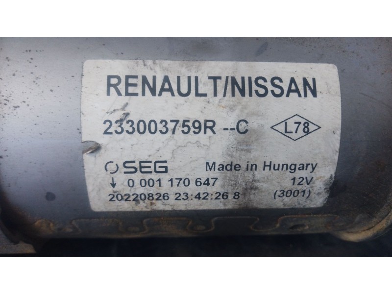 Recambio de motor arranque para mercedes-benz citan furgoneta/monovolumen (w420) 1.5 110 cdi (420.623) referencia OEM IAM   