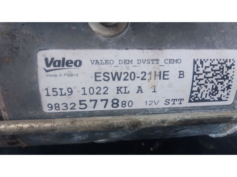 Recambio de motor arranque para peugeot 3008 ii suv (mc_, mr_, mj_, m4_) 1.5 bluehdi 130 referencia OEM IAM   