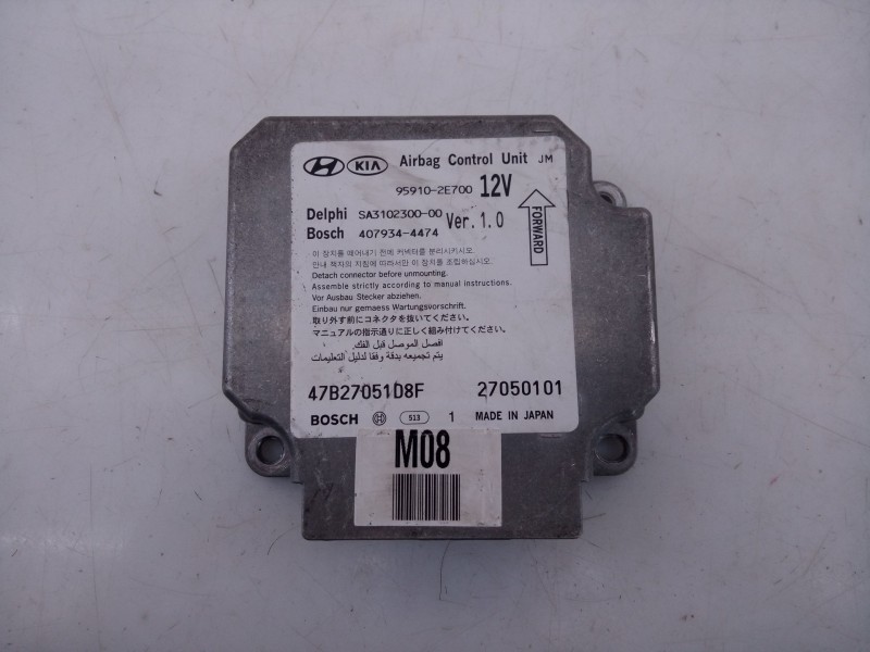 Recambio de centralita airbag para hyundai tucson (jm) 2.0 crdi comfort (4wd) referencia OEM IAM 47B27051D8F 27050101 E3-A3-29-2