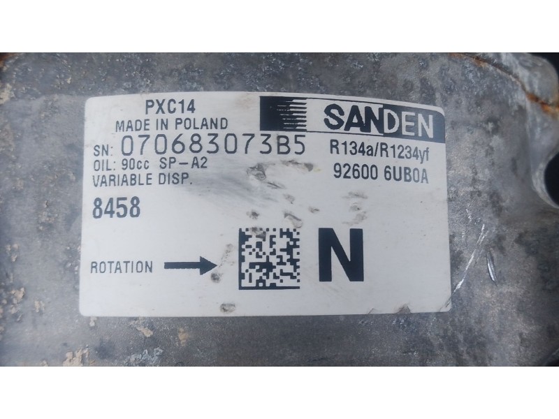 Recambio de compresor aire acondicionado para nissan qashqai iii (j12) 1.3 dig-t referencia OEM IAM   