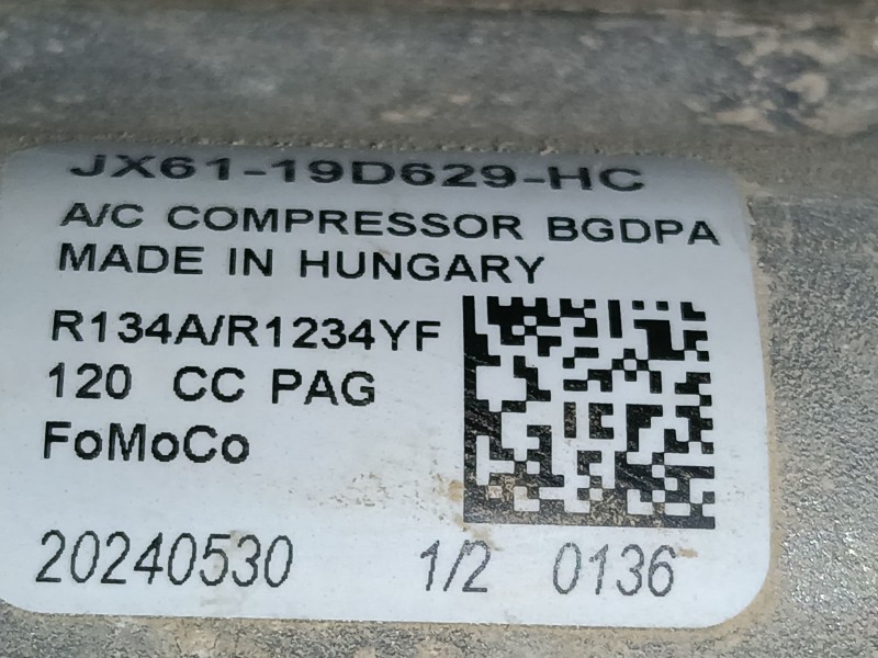 Recambio de compresor aire acondicionado para ford puma (j2k, cf7) 1.0 ecoboost mhev referencia OEM IAM   