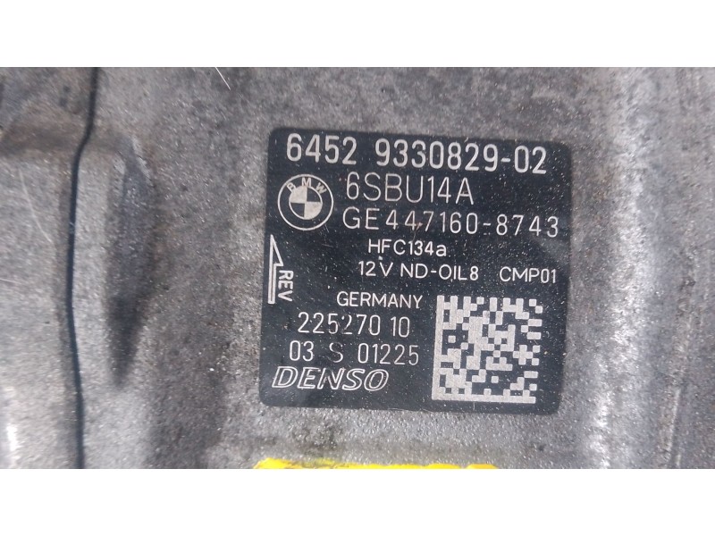 Recambio de compresor aire acondicionado para bmw 3 (f30, f80) 318 d referencia OEM IAM   
