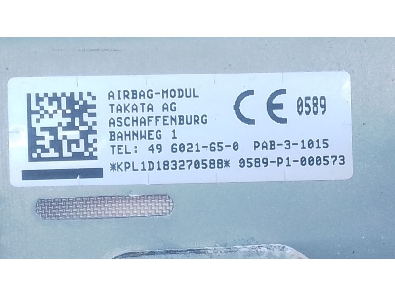 Recambio de airbag delantero derecho para nissan juke (f15) 1.6 referencia OEM IAM 0589P1000573  E2-A4-14-1