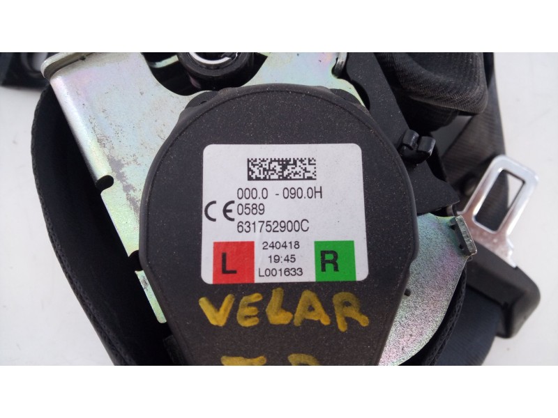 Recambio de cinturon seguridad trasero derecho para land rover range rover velar referencia OEM IAM 631752900C  E1-B4-7-1
