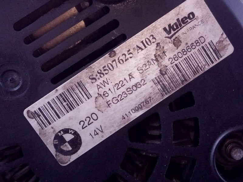 Recambio de alternador para bmw x3 (f25) xdrive referencia OEM IAM 8507625 FG23S032 