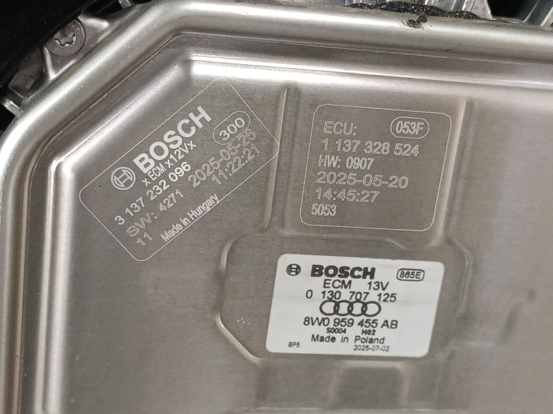 Recambio de electroventilador para audi q8 (4mn, 4mt) 55 tfsi mild hybrid quattro referencia OEM IAM 8W0121003D  