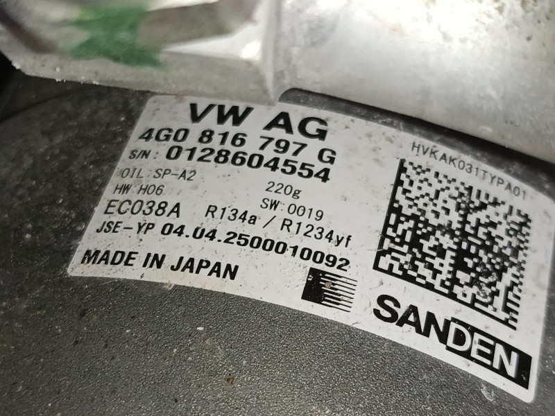 Recambio de compresor aire acondicionado para audi q8 (4mn, 4mt) 55 tfsi mild hybrid quattro referencia OEM IAM   