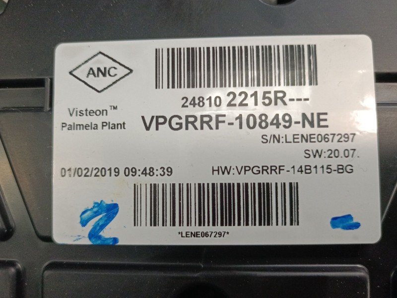 Recambio de cuadro instrumentos para renault captur i (j5_, h5_) 1.5 dci 90 referencia OEM IAM 248102215R  