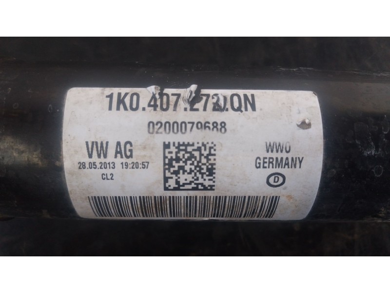 Recambio de transmision delantera derecha para volkswagen touran (1t3) 1.6 tdi referencia OEM IAM 1K0407272QN  