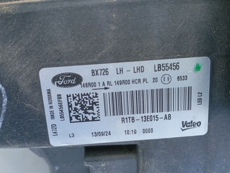 Recambio de faro izquierdo xenon para ford puma (j2k, cf7) 1.0 ecoboost mhev referencia OEM IAM R1TB13E015AB  