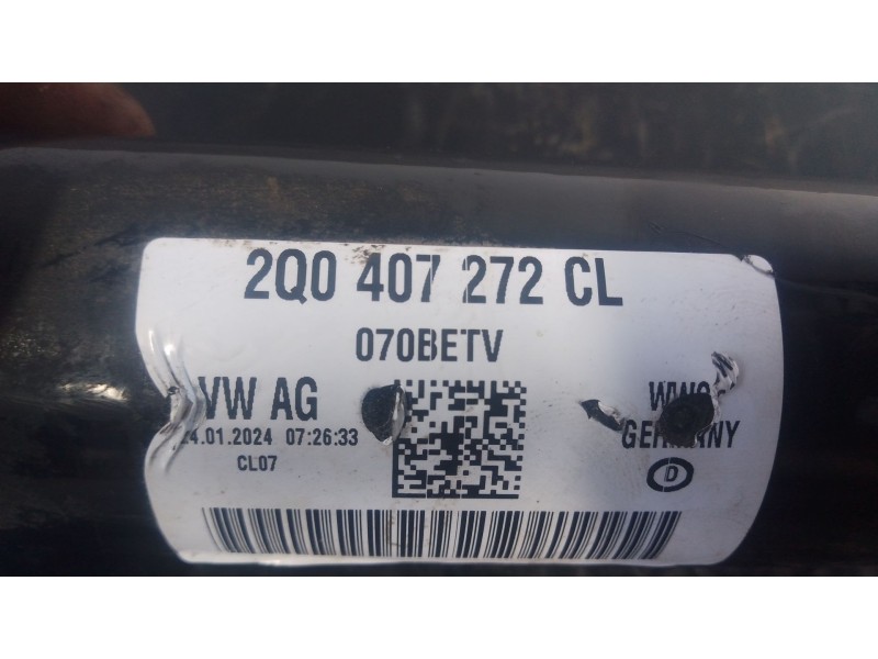 Recambio de transmision delantera derecha para volkswagen taigo (cs1) 1.0 tsi referencia OEM IAM 2Q0407272CL  