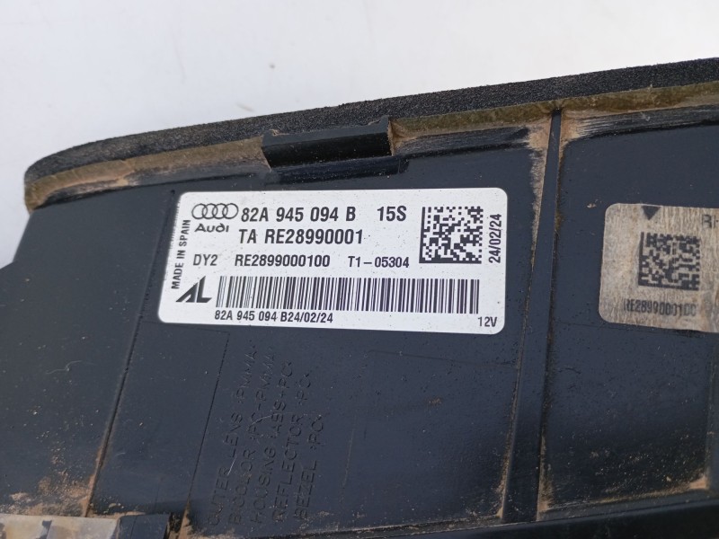 Recambio de piloto trasero derecho porton para audi a1 sportback (gba) 30 tfsi referencia OEM IAM 82A945094B  