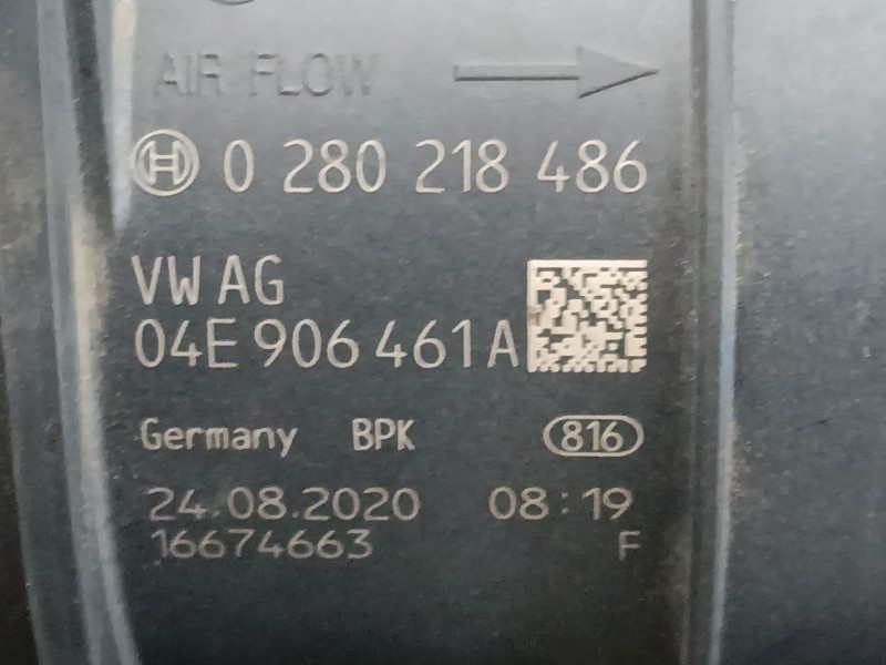 Recambio de caudalimetro para audi q5 (fyb, fyg) 35 tdi mild hybrid referencia OEM IAM 04E905461A 0280218486 