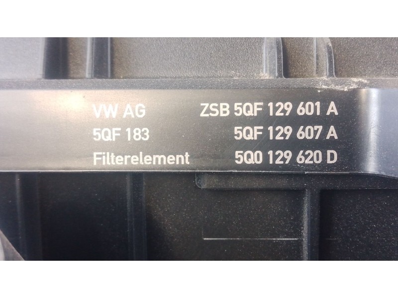 Recambio de filtro aire para skoda kodiaq i (ns6, ns7, nv7) 2.0 tdi referencia OEM IAM 5QF129601A 5QF129607A 