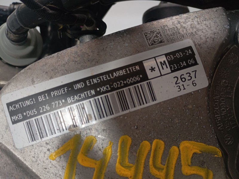 Recambio de motor completo para skoda kamiq (nw4) 1.0 tsi referencia OEM IAM DUS  