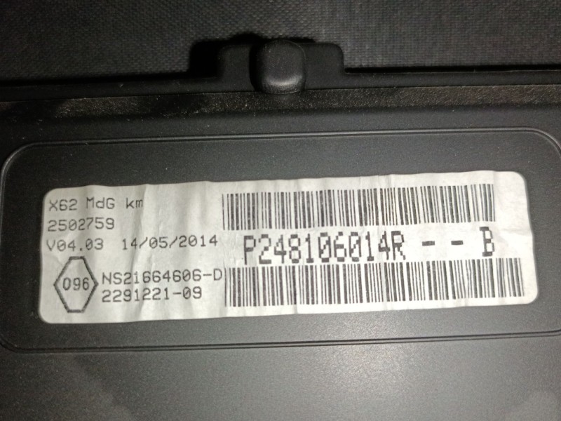Recambio de cuadro instrumentos para renault master iii caja/chasis (ev, hv, uv) 2.3 dci 125 rwd (hv0c, hv0d, uv0c, uv0d, uv0h, 