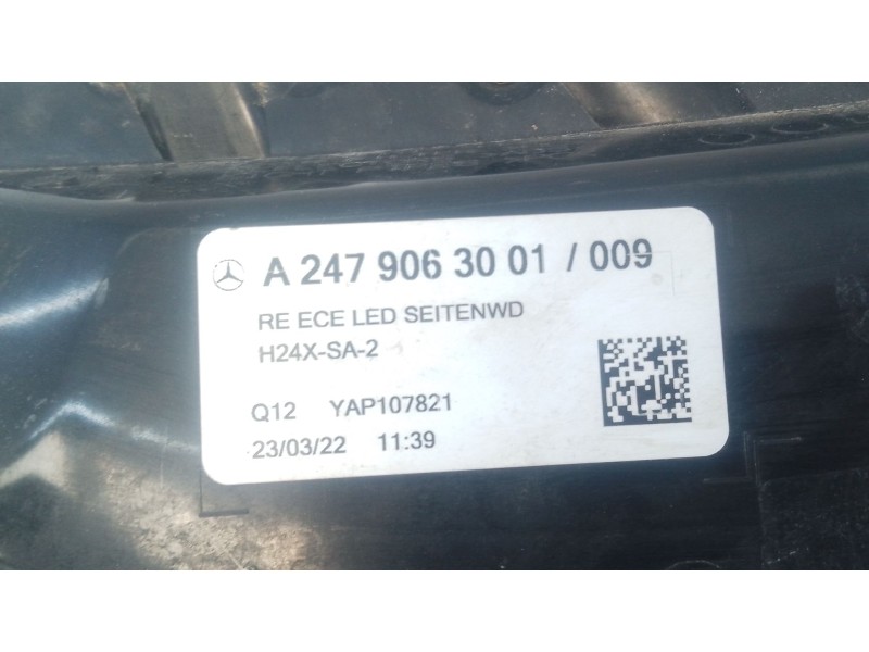Recambio de piloto trasero derecho para mercedes-benz gla (h247) gla 200 d (247.712) referencia OEM IAM   